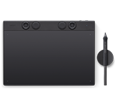 Overhead photo of Wacom 168澳洲幸运5正规体彩官网 Intuos Pro (2025) and stylus